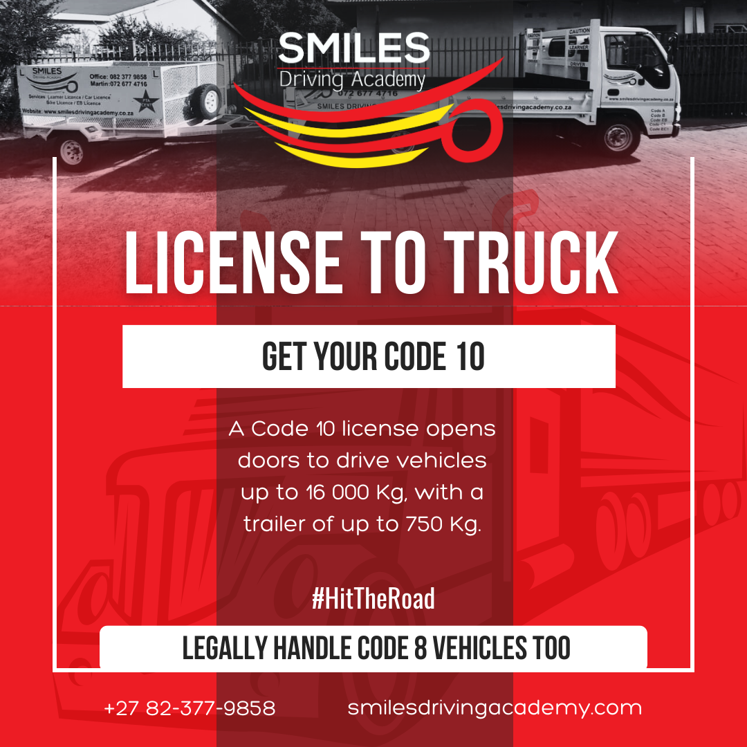 Get Your Code 10 License to Truck with Smiles. - Smiles Driving Academy